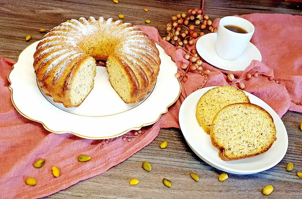 Rezept Zucchini Pistazien Nuss Kuchen lowcarb glutenfrei keto kaloreinarm