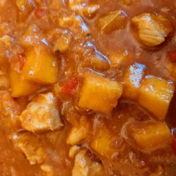 Rezept Kürbis Chicken Harissa lowcarb glutenfrei