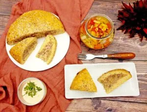 Rezept Kohlrabi Schinkenkäsekuchen lowcarb