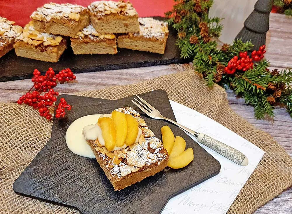 Rezept Butter Amaretto Stollenkuchen lowcarb keto glutenfrei