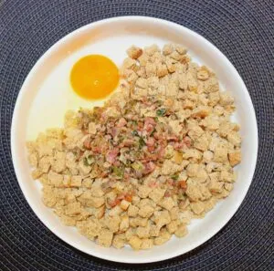 Rezept Gefüllte Hähnchenbrust mit Knödlpancake lowcarb glutenfrei keto