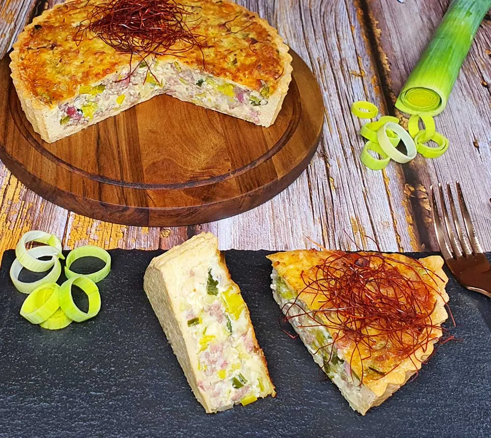 Rezept Hackfleisch Lauch Quiche lowcarb glutenfrei keto