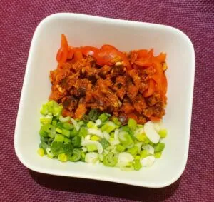 Rezept Hüttenkäse Salami Waffeln lowcarb glutenfrei keto