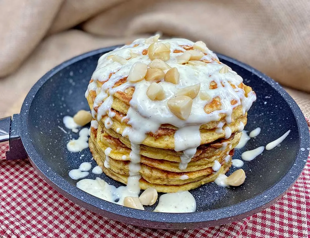 Rezept Zimtschnecken Pancakes lowcarb keto glutenfrei