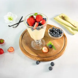 Proteindessert-Vanille-Sahne-low-carb-Paradiescreme