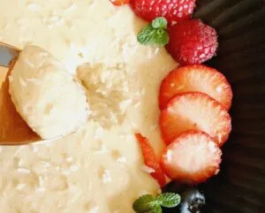 Rezept Kollagen Kokos Frühstücksbrei Bowl lowcarb glutenfrei