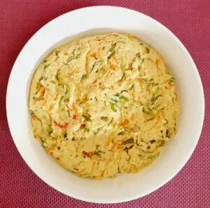 Rezept Eier im Quark Gemüseteig lowcarb glutenfrei keto