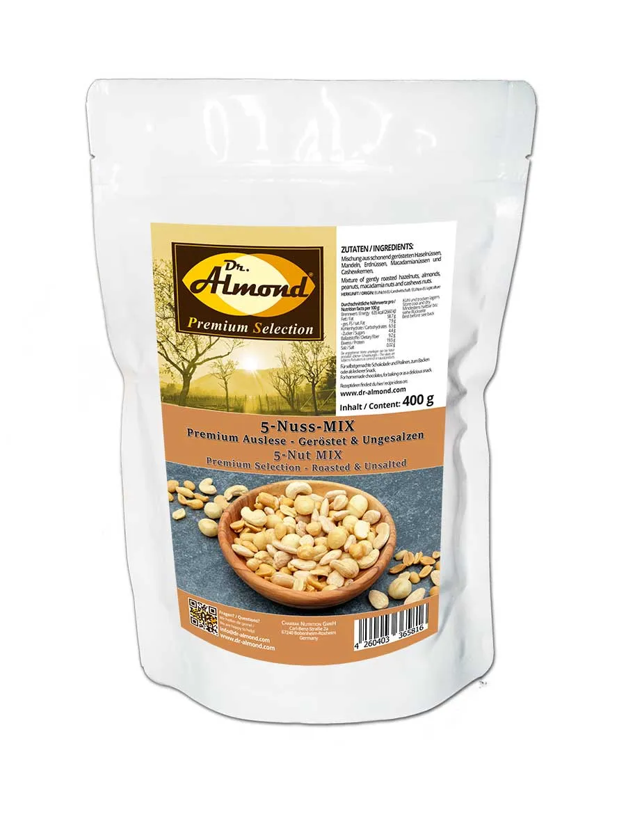 5-Nuss-Mix PREMIUM AUSLESE | Geröstet & Ungesalzen
