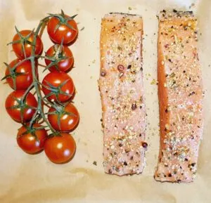 Rezept Spinatrisotto mit Lachs lowcarb keto glutenfrei