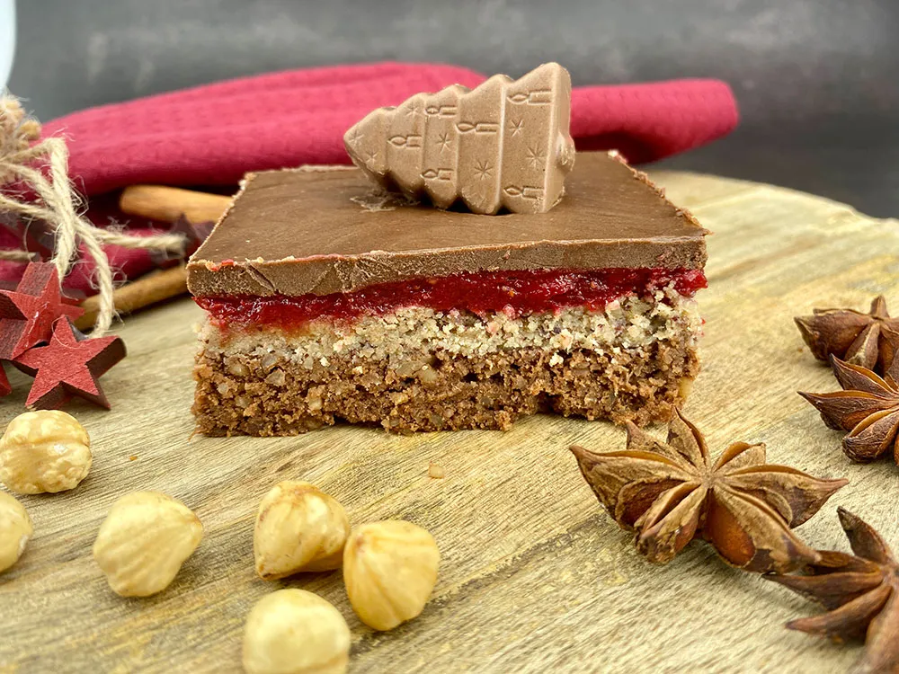Rezept Lebkuchen Schnitte lowcarb keto glutenfrei