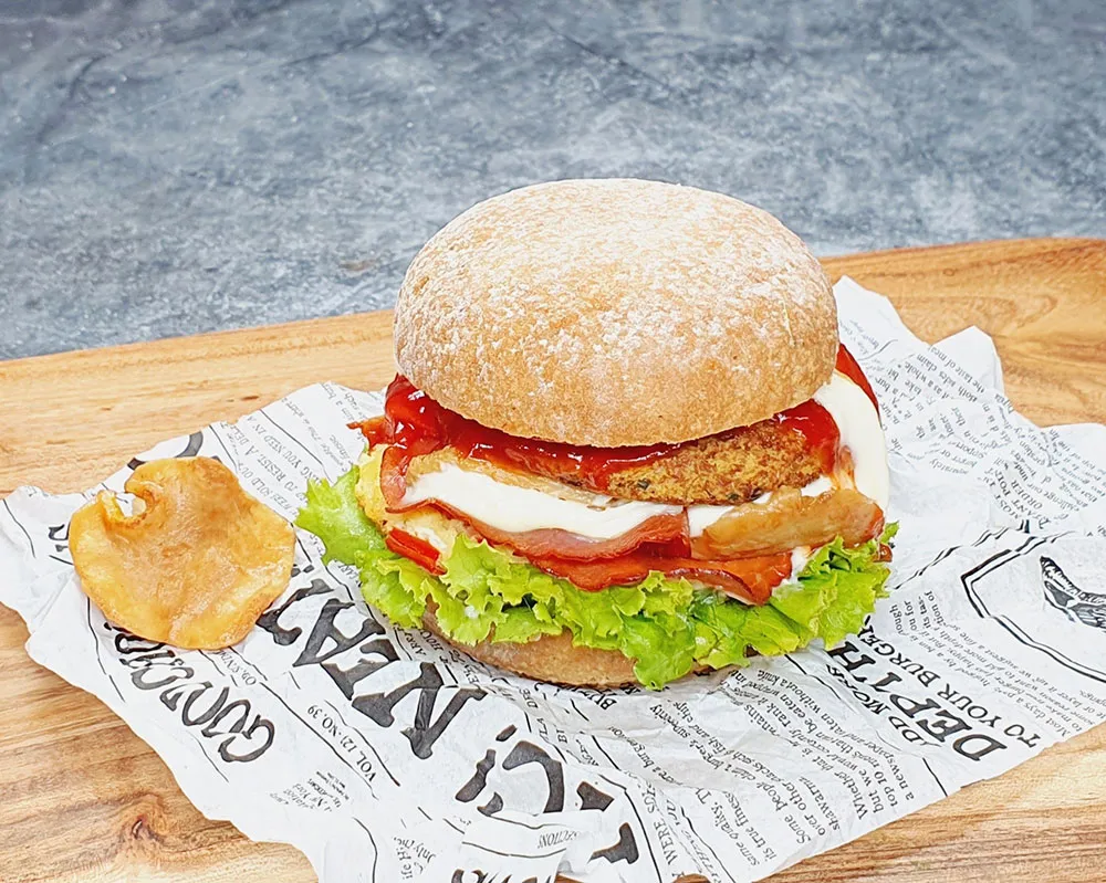 Rezept Pfifferling Burger lowcarb glutenfrei keto