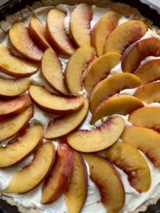 Rezept Pfirsich-Quark-Tarte lowcarb glutenfrei