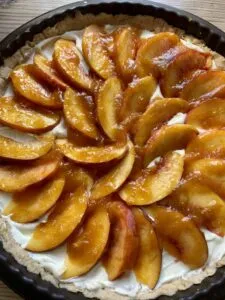 Rezept Pfirsich-Quark-Tarte lowcarb glutenfrei