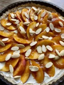 Rezept Pfirsich-Quark-Tarte lowcarb glutenfrei