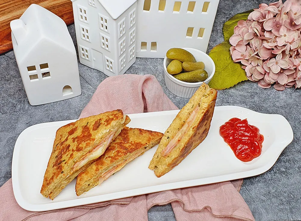 Rezept Blumenkohltoasties lowcarb keto glutenfrei