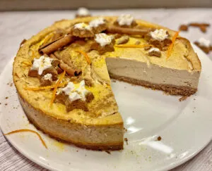 Rezept Orangen Zimt Cheesecake lowcarb keto glutenfrei