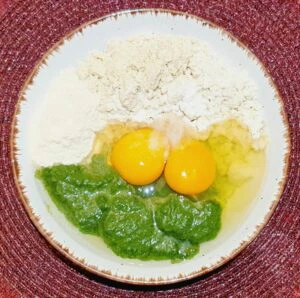 Rezept Spinatgnocchi in Schinken Sahne Soße lowcarb keto glutenfrei