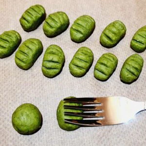 Rezept Spinatgnocchi in Schinken Sahne Soße lowcarb keto glutenfrei