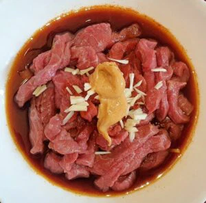 Rezept Bunter Nudel Rindfleisch Salat lowcarb keto glutenfrei