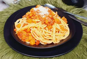Rezept Kürbisbolognese lowcarb keto glutenfrei