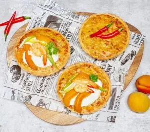 Rezept Sweet Spicy Shrimp Mini Tartelettes lowcarb keto glutenfrei