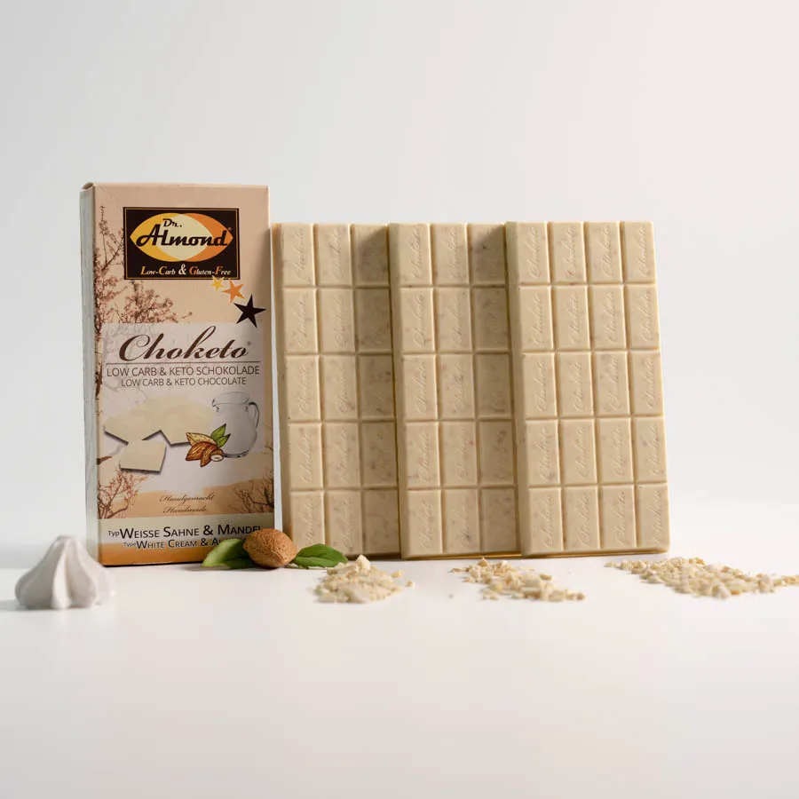 CHOKETO Weisse Sahne Mandel low-carb zuckerfrei keto