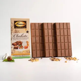 CHOKETO Karamellmilch Haselnuss low-carb zuckerfrei keto