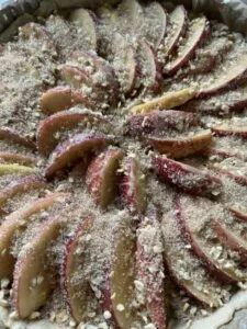 Rezept Apfel Nuss Tarte lowcarb keto glutenfrei