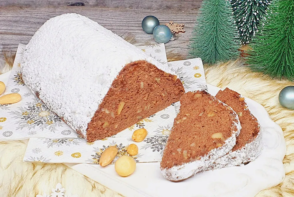 Rezept Nuketo Nuss-Mix Stollen lowcarb keto glutenfrei