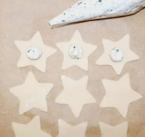 Rezept Ricotta Schnittlauch Stern-Ravioli lowcarb keto glutenfrei