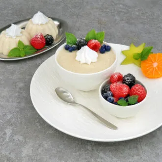 Grießpudding CLASSIC low-carb glutenfrei keto - Grießbrei ohne Stärke zuckerfrei laktosefrei vegan