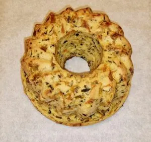 Rezept Karotten-Lauch-Spinat-Guglhupf lowcarb keto glutenfrei