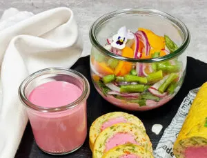 Rezept Rote Bete Dressing Salatsauce low carb keto glutenfrei