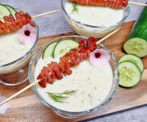 Rezept Kalte Buttermilch Gurkensuppe low-carb keto glutenfrei