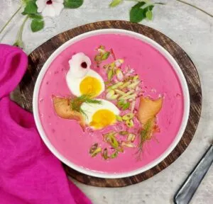 Rezept Kalte Rote Beete Joghurtsuppe low-carb keto glutenfrei