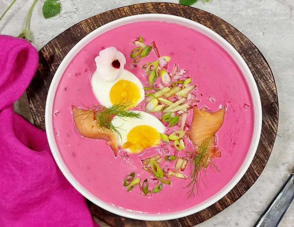 Rezept Kalte Rote Beete Joghurtsuppe low-carb keto glutenfrei