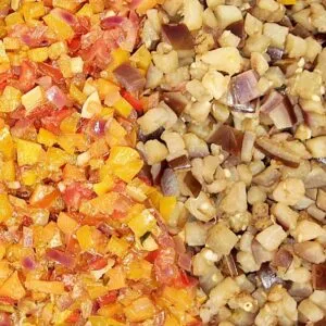 Rezept Auberginen Tomaten Pasta low-carb keto glutenfrei