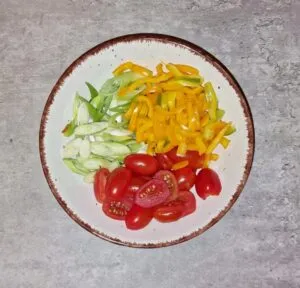 Rezept Kürbissemmelrolle mit Kürbis Garnelenpfanne low-carb keto glutenfrei