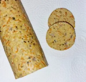 Rezept Kürbissemmelrolle mit Kürbis Garnelenpfanne low-carb keto glutenfrei