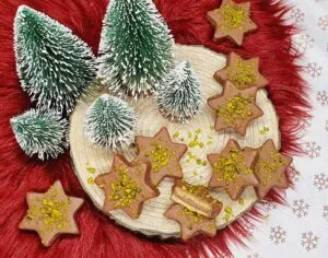 Rezept Ischler Marzipan Sterne low-carb keto glutenfrei