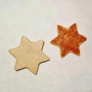 Rezept Ischler Marzipan Sterne low-carb keto glutenfrei