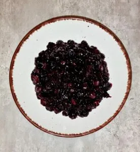 Rezept Hüttenkäse Blaubeer Cheesecake low-carb keto glutenfrei