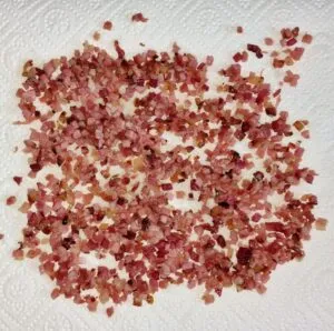 Rezept pikantes spicy Speck Müsli low-carb keto glutenfrei