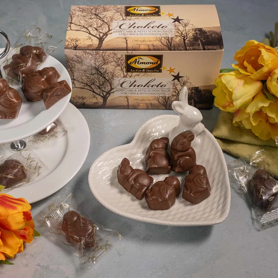 Fruehlingsfreunde low carb keto Schokolade Ostern zuckerfrei Diabetiker