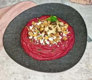 Rezept Blumenkohl Rote Beete Püree low-carb keto glutenfrei