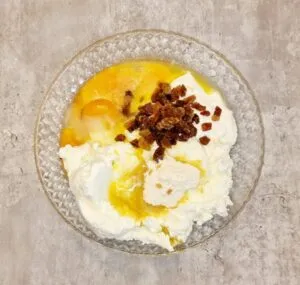 Rezept Topfenpalatschinken überbacken mit Vanillesauce low-carb keto glutenfrei