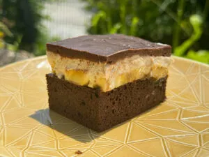 Rezept Brownie-Bananen-Schnitte low-carb glutenfrei