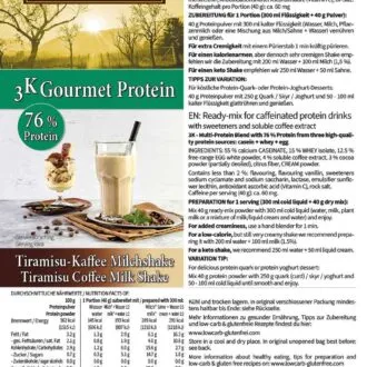 3K-Gourmet-Protein-TIRAMISU-KAFFEE-MILCHSHAKE_keto-Proteinkaffee_Etikett