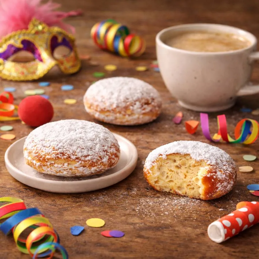 Mini-Berliner & Donuts Backmischung low carb glutenfrei Krapfen zuckerfrei zum Frittieren